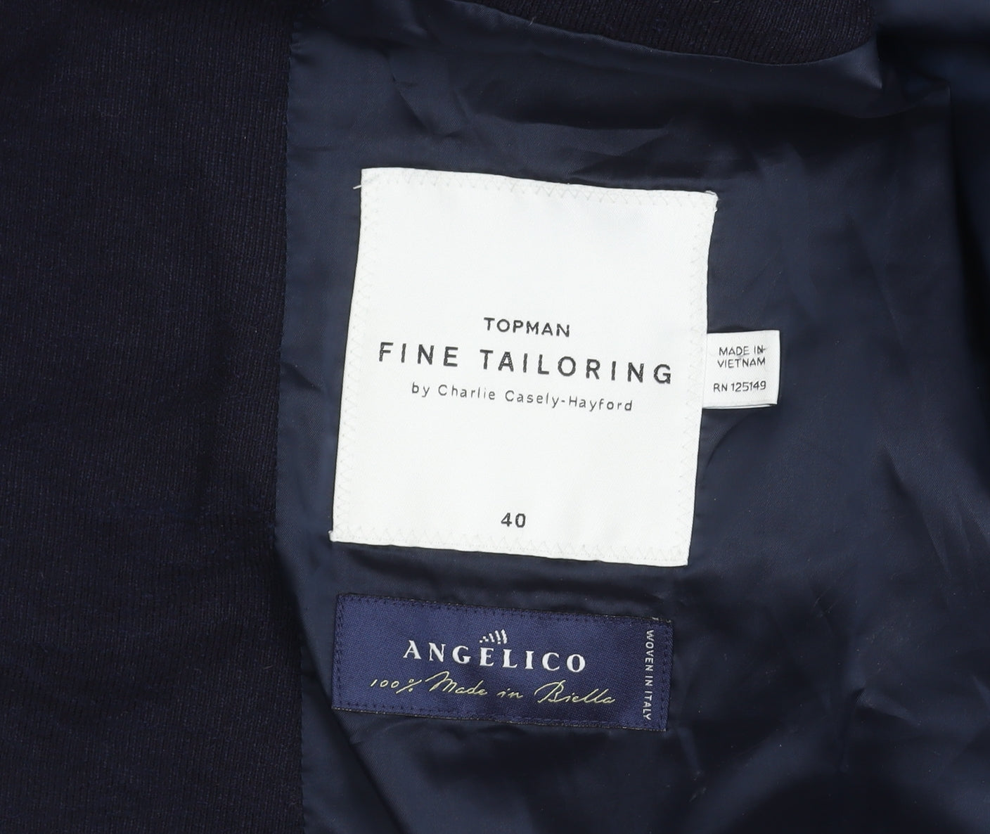 Topman Men's Blue Blazer Formal Jacket Size 40