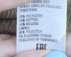 Marks and Spencer Women's Beige A-Line Skirt Size 12