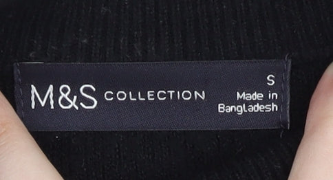 Marks and Spencer Women's Black Pullover Jumper Size S