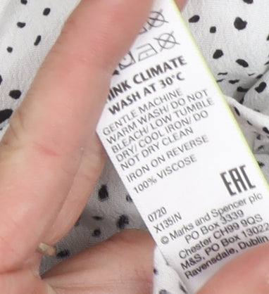 Marks and Spencer Women's White Blouse Size 8