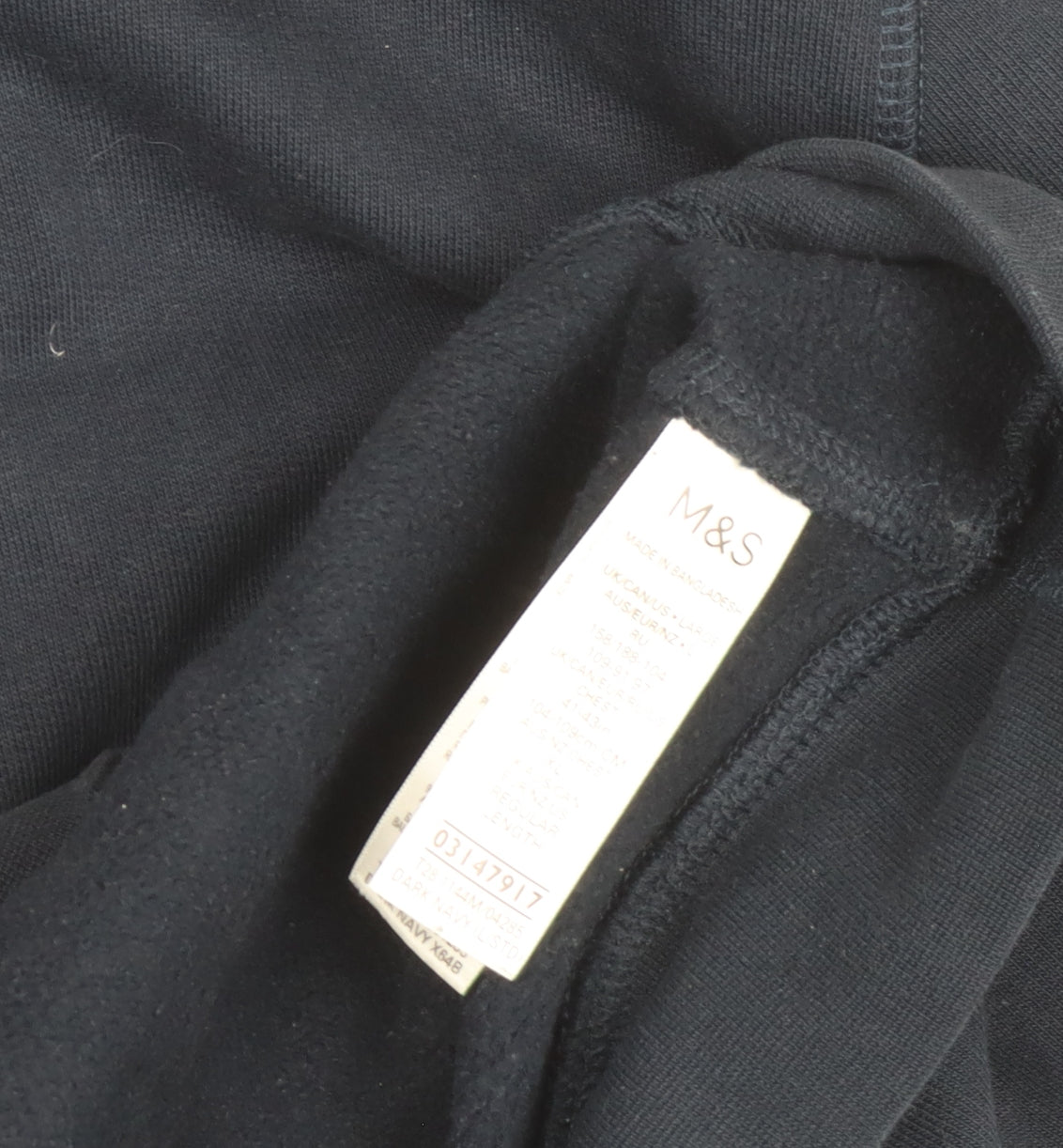 Marks and Spencer Men's Black Full Zip Hoodie M