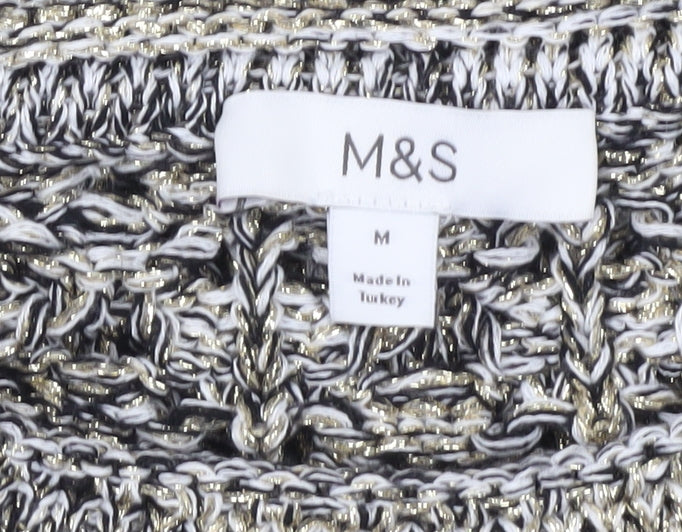 Marks and Spencer Women's Multicoloured Pullover Jumper M