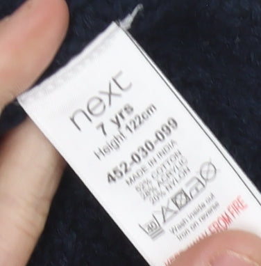 Next Girls Blue High Neck Sleeveless Vest Jumper - 7 Years