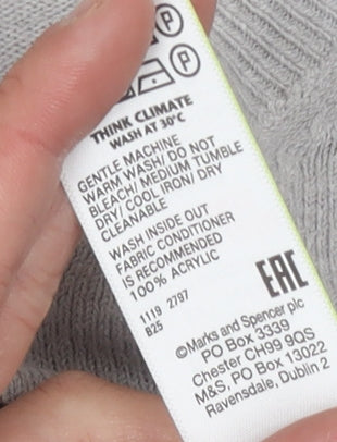 Marks and Spencer Grey Butterfly Print Pullover Jumper