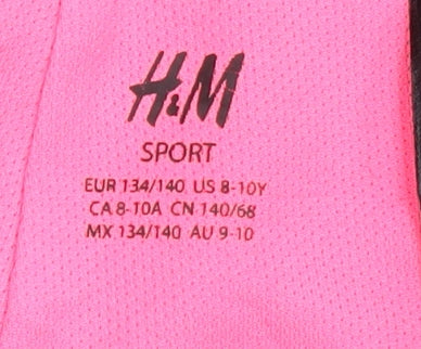 H&M Girls Black Activewear Shorts 8-9 Years