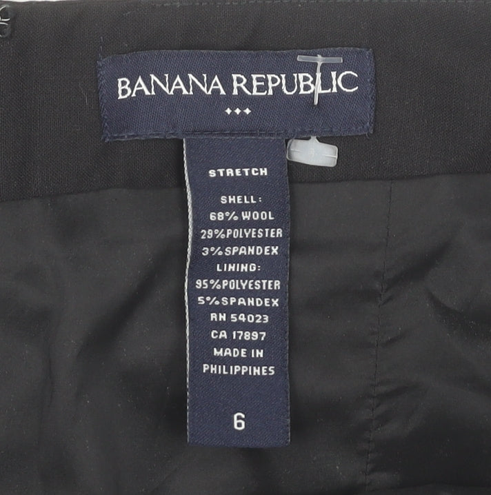 Banana Republic Women's Black Pencil Skirt Size 6