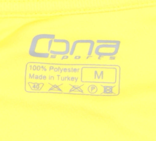 Cona Sports Men's Yellow Medium T-Shirt, Graphic, Activewear