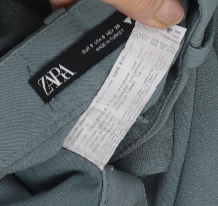 Zara Women's Blue Straight Trousers - Size S