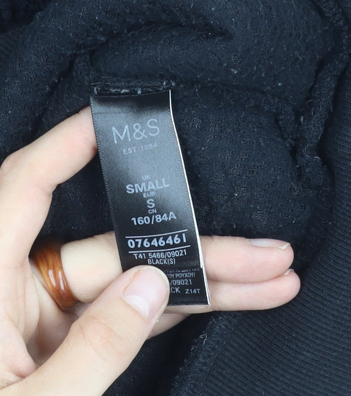 Marks and Spencer Women's Black Pullover Sweatshirt S