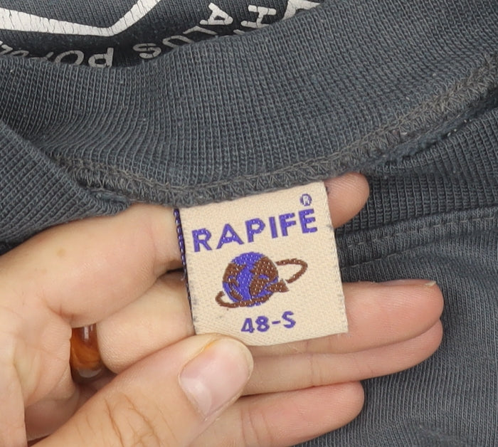 Rapife Men's Grey Pullover Graphic Sweatshirt - S