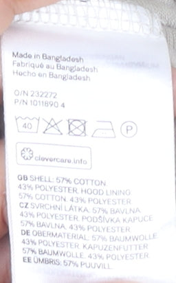 H&M Men’s Beige Relaxed Full Zip Hoodie M