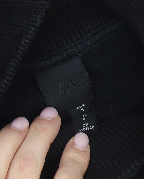 H&M Men's Black Pullover Sweatshirt S