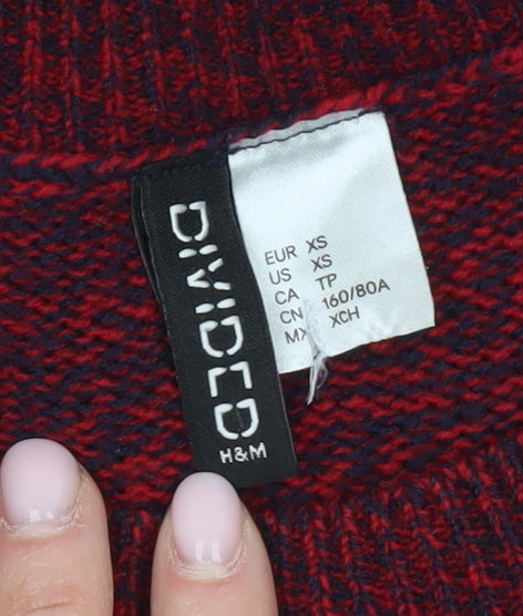 Divided by H&M Women's Red Pullover Jumper XS