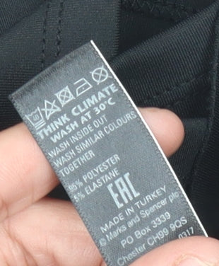 Marks and Spencer Women's Black Sleeveless Top - Size 12