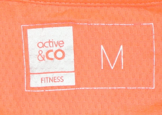 Active & Co Men's Orange Gym T-Shirt M - Breathable Fit