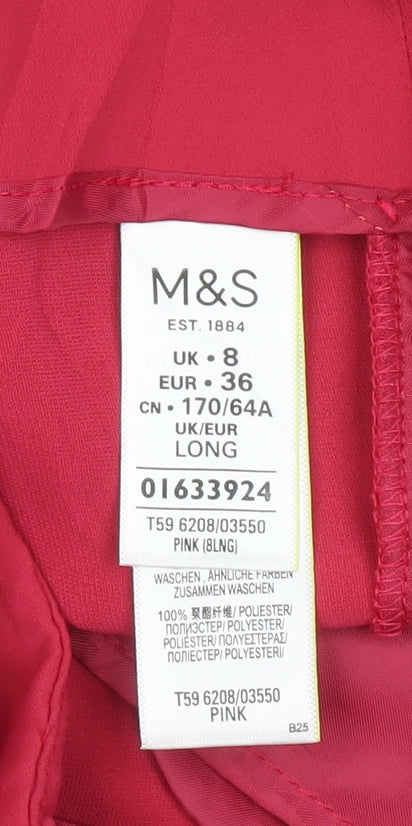 Marks and Spencer Women's Pink Trousers, Size 8