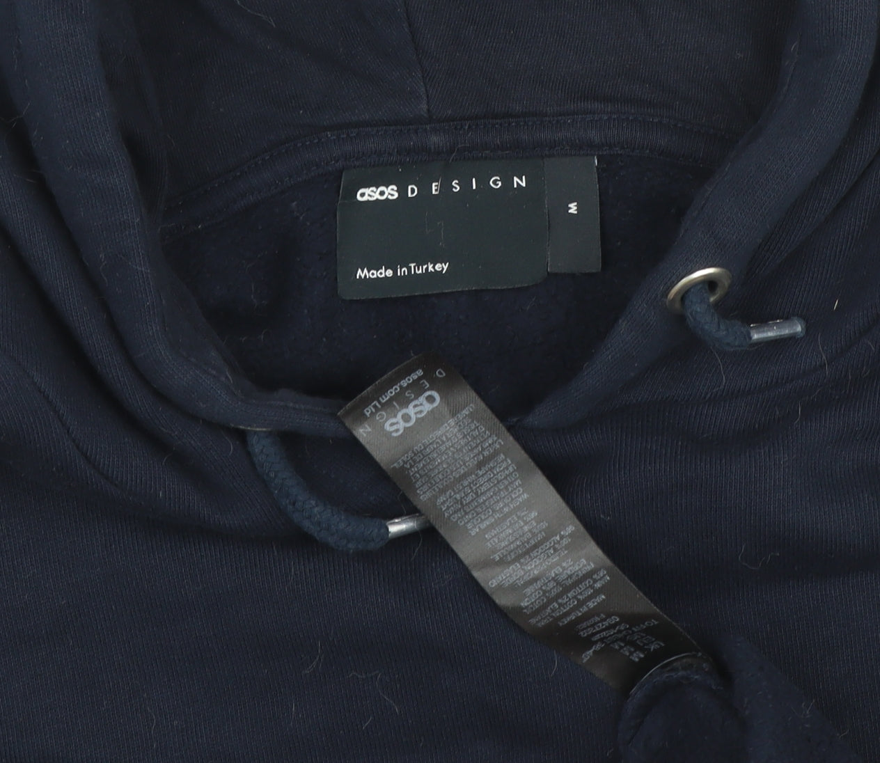 ASOS Design Men's Blue M Pullover Hoodie Crew Neck