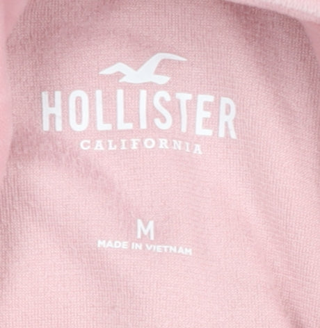 Hollister Women's Pink Cropped Jacket Size M
