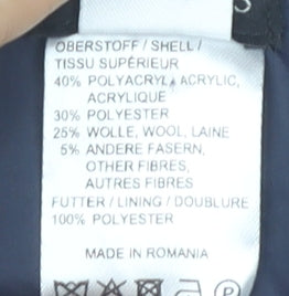 Jobis Women's Grey Pencil Skirt Size 14 Tweed Lined