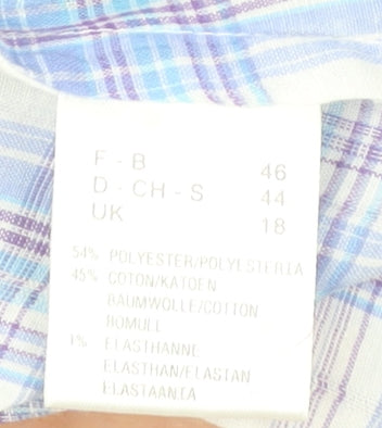 Daxon Women’s Multicoloured Check Button-Up Shirt Size 18