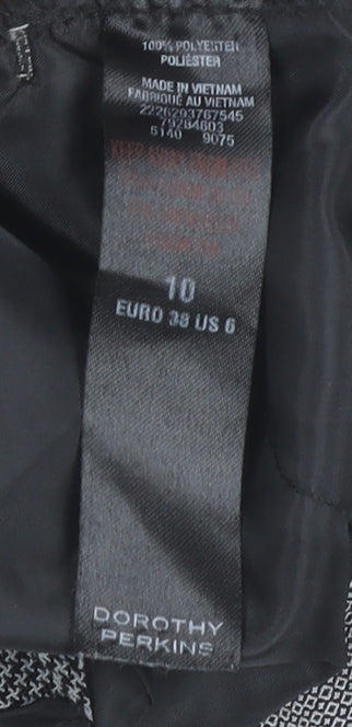 Dorothy Perkins Women’s Grey Herringbone Dress Trousers Size 10