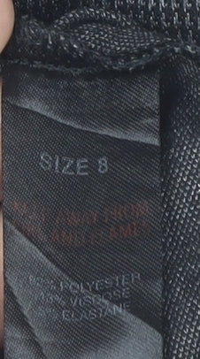 Papaya Womens Grey Geometric Stretch Leggings Size 8