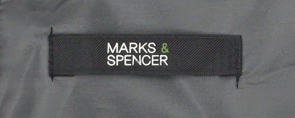 Marks and Spencer Womens Black Grey Bodycon Dress Size 12 Workwear