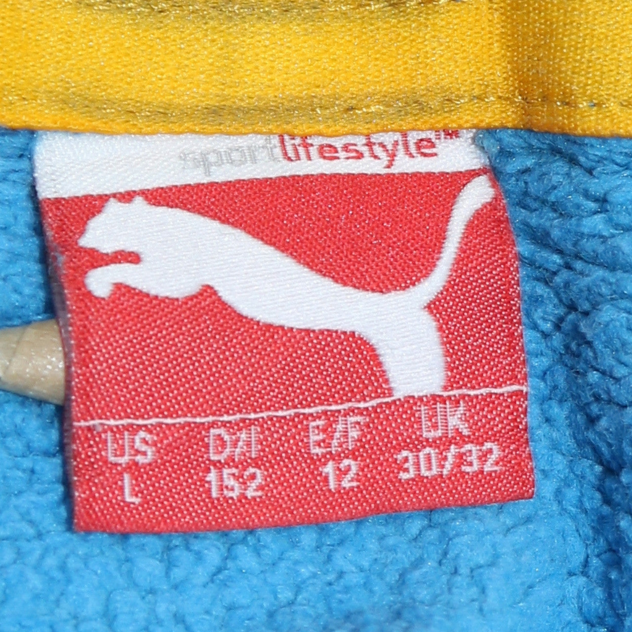 Puma Boys Blue Hoodie 12 Years Pullover Graphic Logo Sportswear