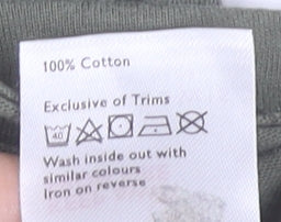 John Lewis Boys Green 9 Years Cotton Short Sleeve Basic T-Shirt