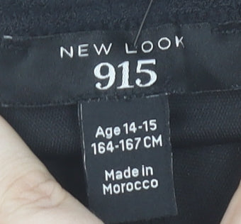 New Look Girls Black Lace Tulip Skirt 14-15Y Party Casual Short Ruffle