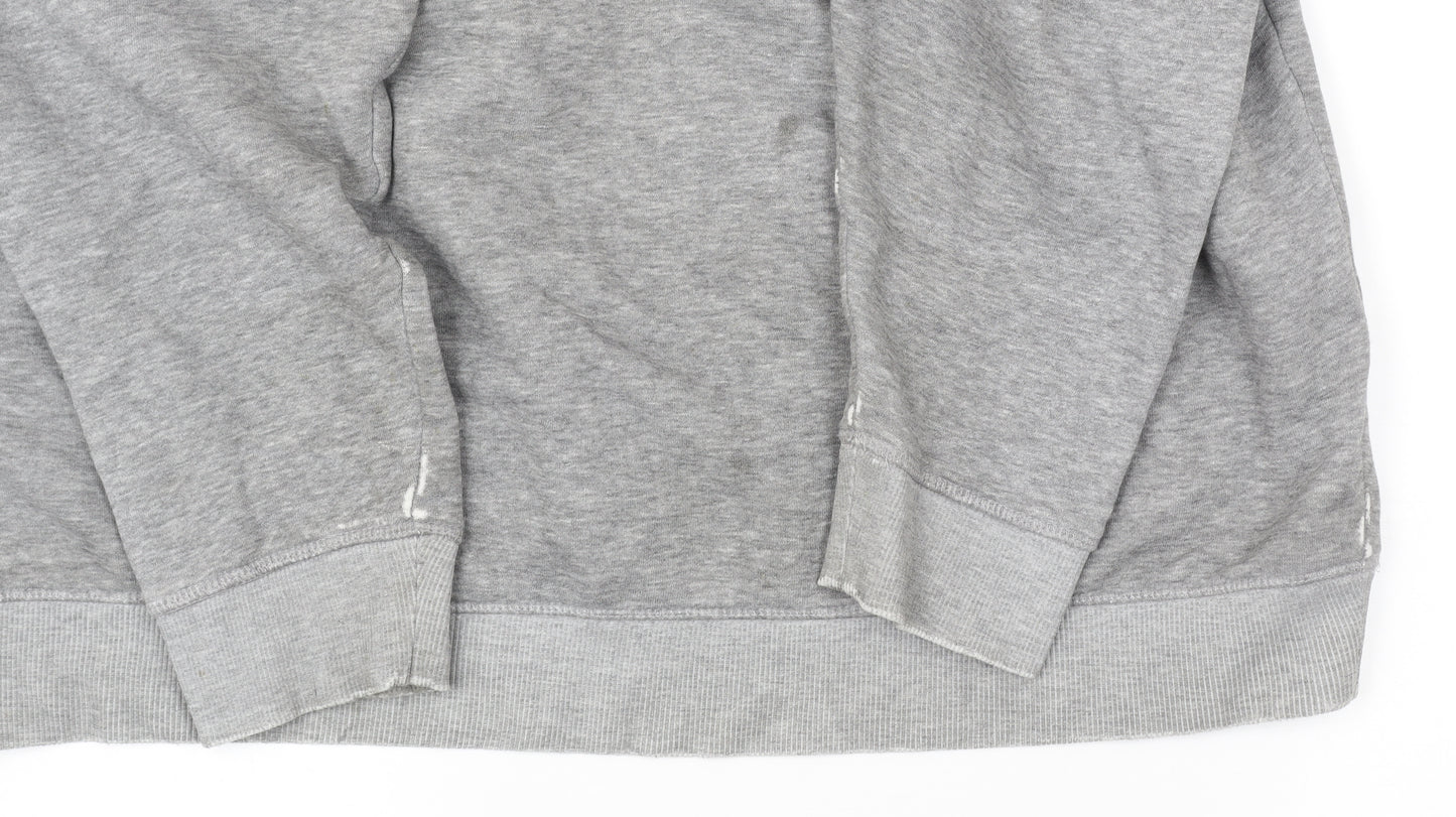 James Pringle Men’s Grey 2XL Half Zip Mock Neck Sweatshirt