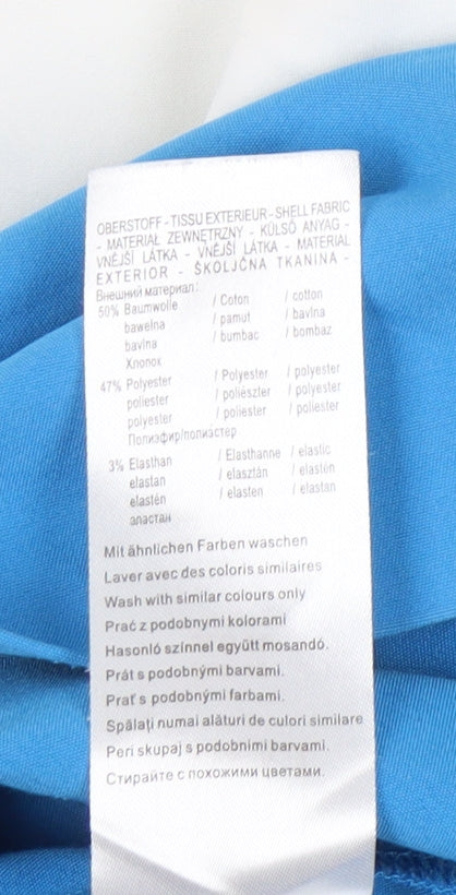 Orsay Womens White Black Blue Colourblock Sheath Dress Size 14
