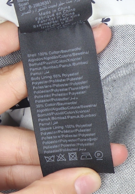 Selected Homme Men's Grey Slim Fit Blazer Jacket Size 40 UK