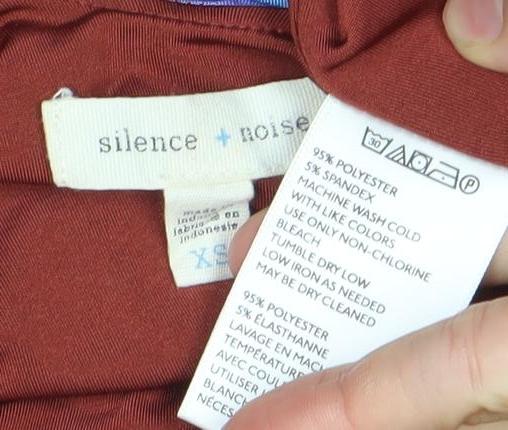 Silence + Noise Womens Multicoloured XS Bodycon Mini Dress