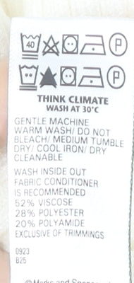 Marks and Spencer Girls Ivory Full Zip Knit Jumper 11-12 Years