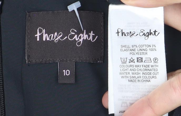 Fearne Eighty Womens Black Floral Sleeveless Tunic Dress Size 10