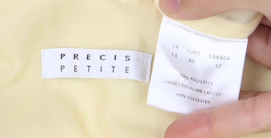 Precis Petite Women Beige Size 12 Sheath Knee Length Sleeveless Dress