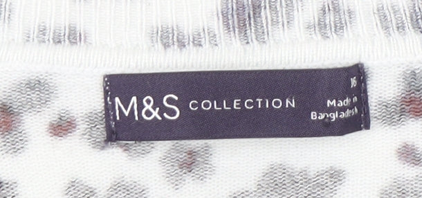 Marks and Spencer Women’s Leopard Print T-Shirt Size 16