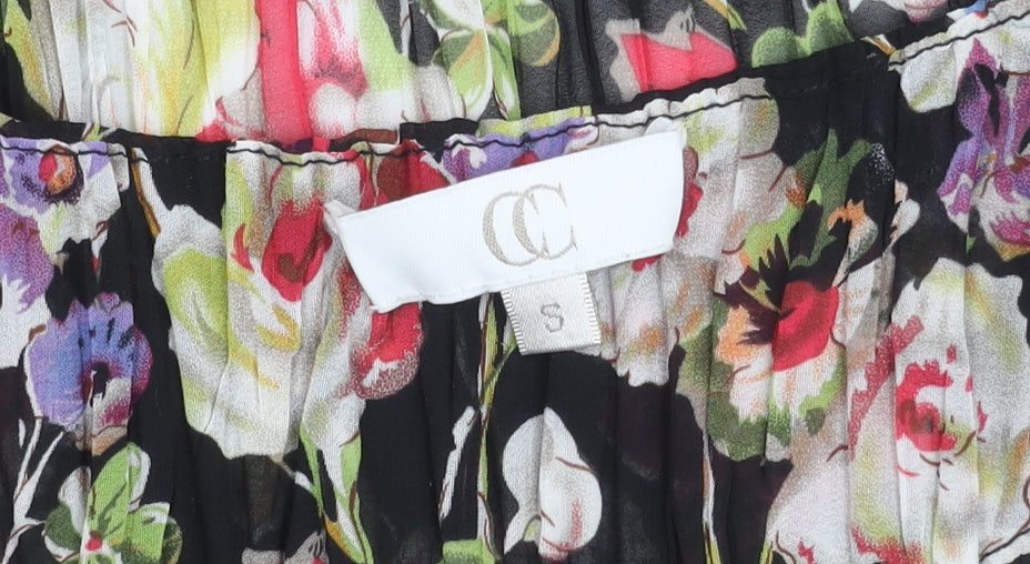 CC Women’s Multicoloured Floral Pleated Blouse Size S