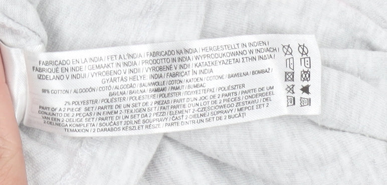 Disney Womens Grey Minnie Mouse T-Shirt 2XS Short Sleeve Casual