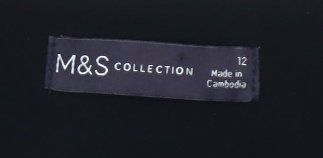 Marks and Spencer Women’s Black Sheath Knee Length Dress Size 12