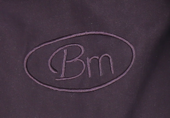 Bm Womens Purple Parka Coat Hooded Mid-Length Size M