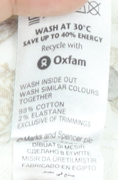 Marks and Spencer Women’s White Skinny Jeans Size 12 Short Stretch Denim
