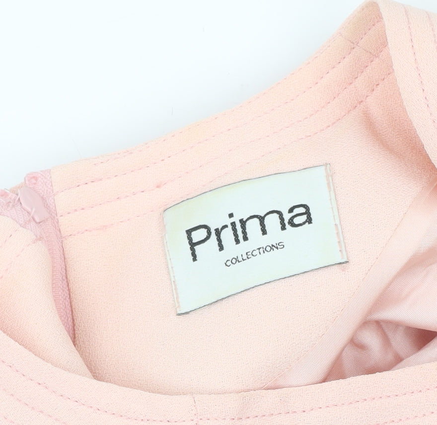 Prima Collections Women’s Pink Knee Length Sheath Dress Size 16