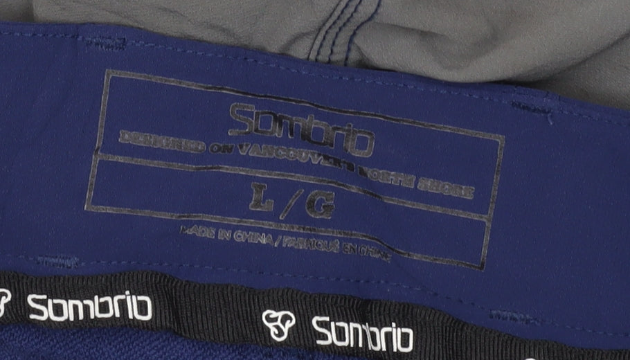 Sombrio Men’s Blue Cycling Shorts Size L Lightweight Stretch