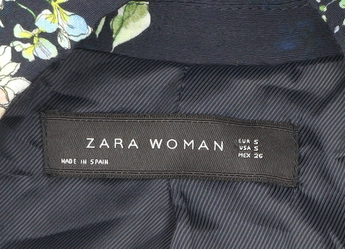 Zara Woman Women’s Multicoloured Floral Blazer Jacket Size 8