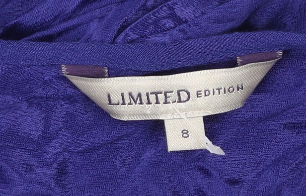 Marks and Spencer Women’s Blue Fit & Flare Dress Size 8 Long Sleeve
