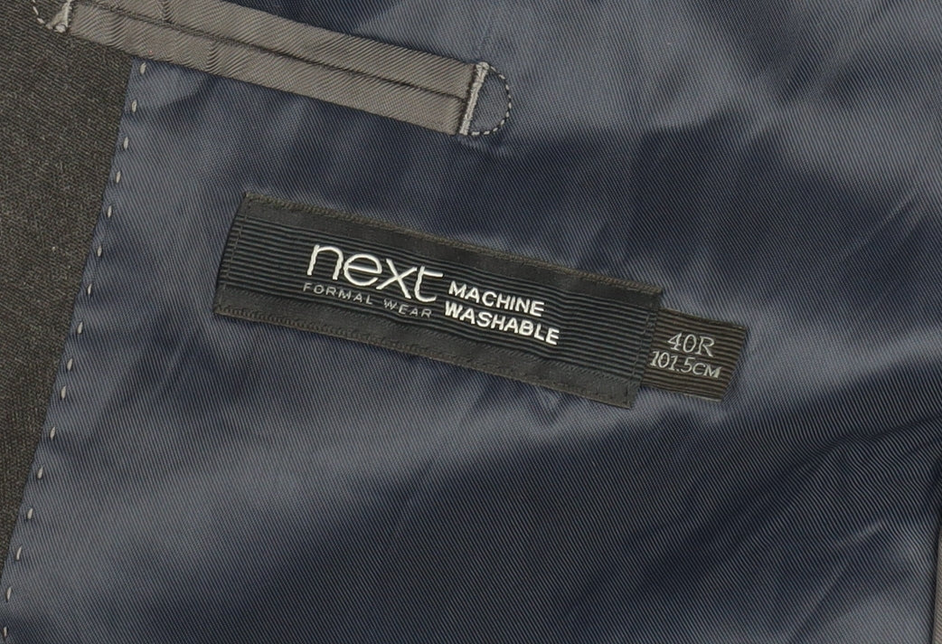 Next Men Grey 40R Regular Fit Blazer Jacket Formal Wear