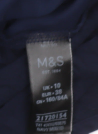 Marks and Spencer Womens Blue Floral Tunic Blouse UK 10