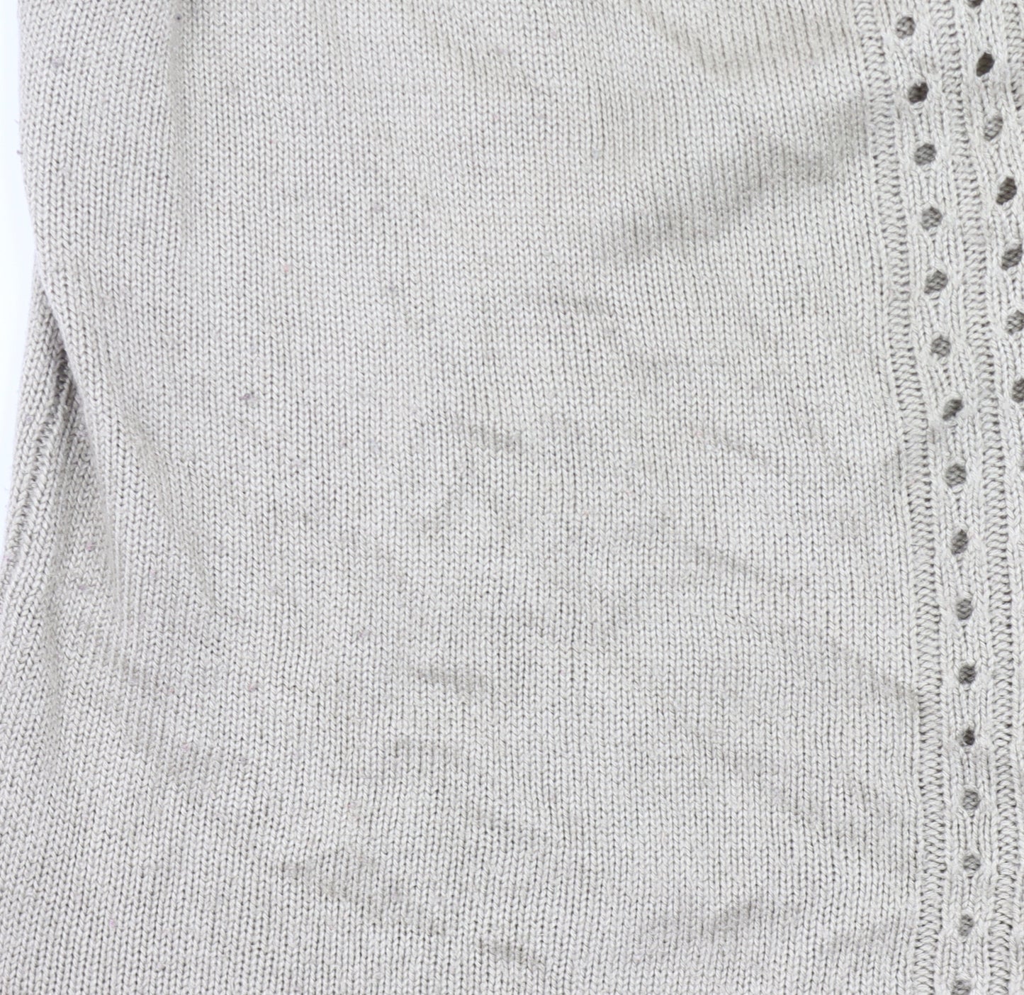 Damart Women’s Beige Cardigan Size 18 V-Neck Button Knit